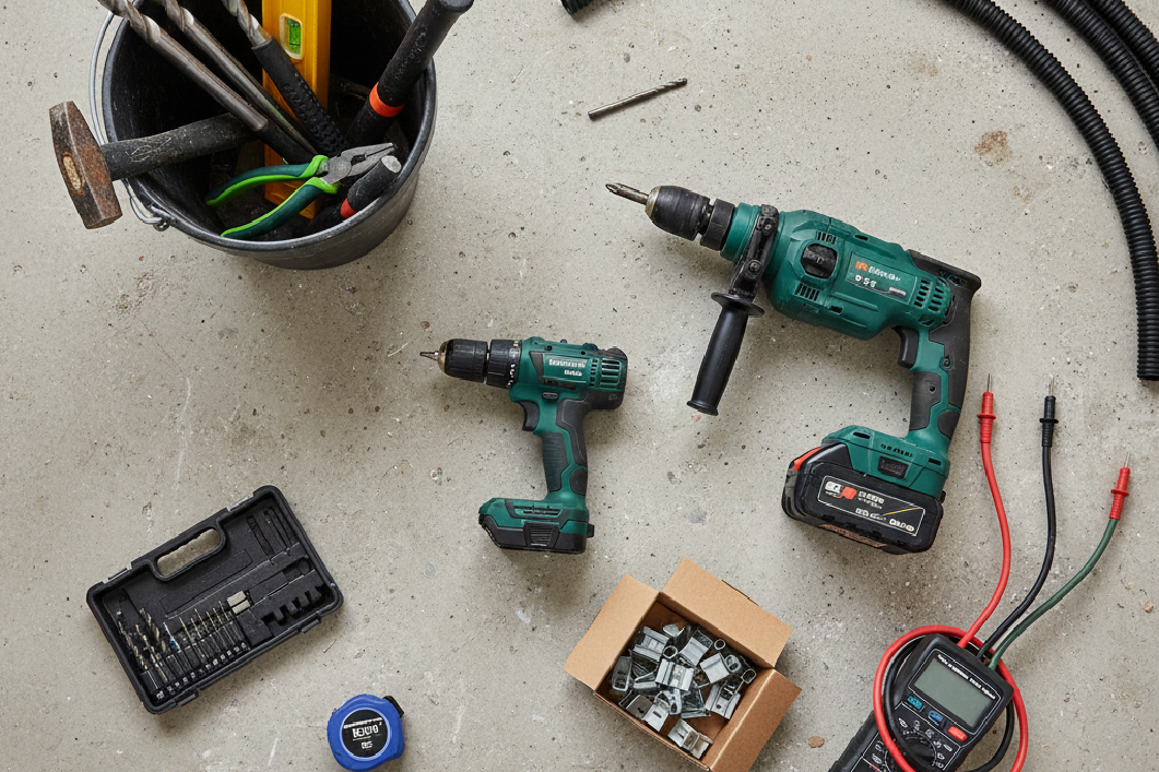 An electrician upgrading an old fuse board in a historic Cheltenham home.